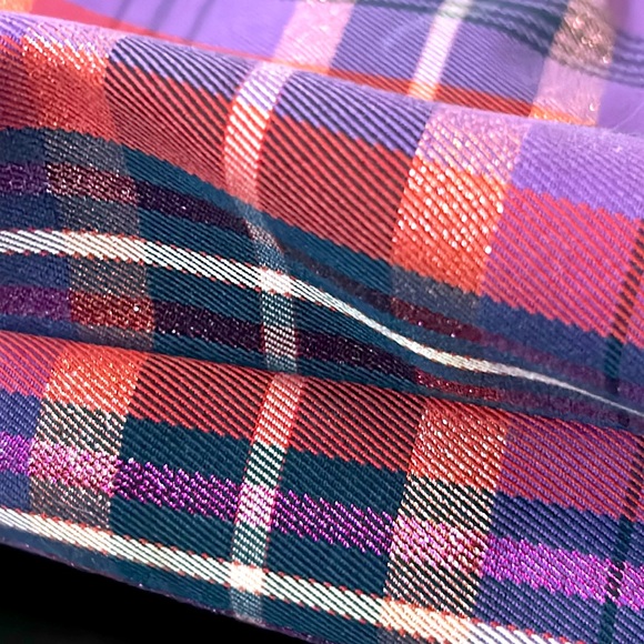 Coach PoppyTartan Glam Glitter Tote 15886 New - Picture 5 of 16